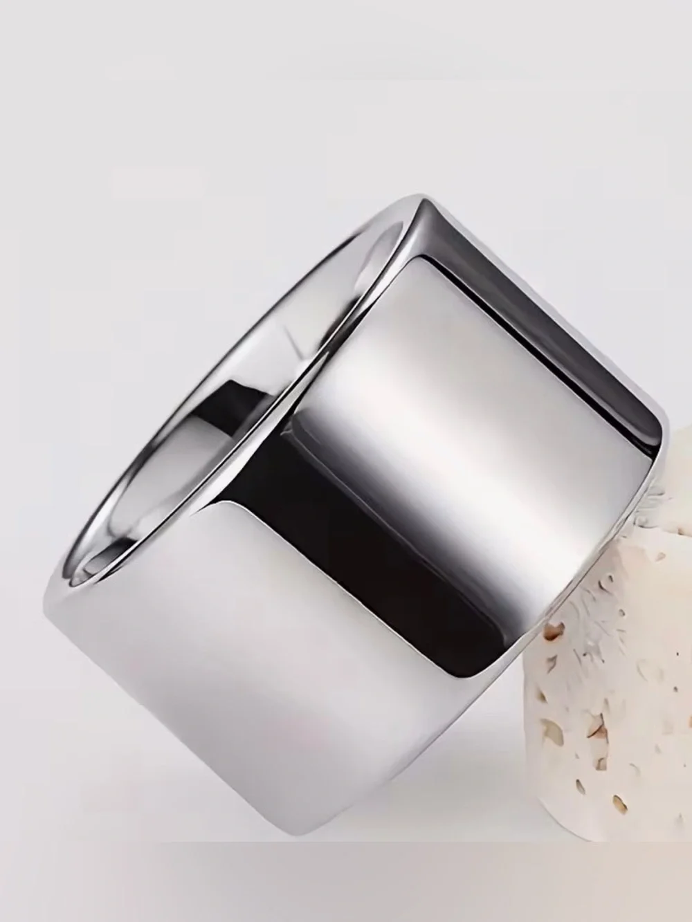 14mm Wide Tungsten Carbide Stainless Steel Sleek Unisex Wedding Band Ring Sz 12